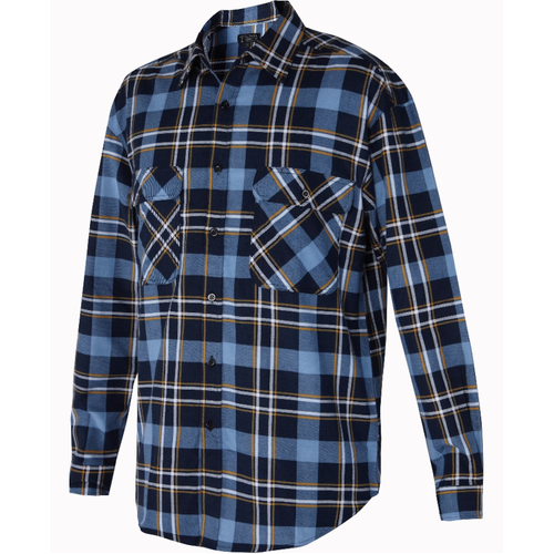 WORKWEAR, SAFETY & CORPORATE CLOTHING SPECIALISTS Open Front Flannelette Shirt