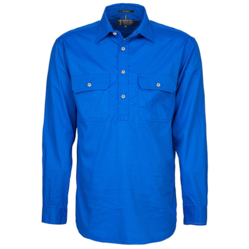 WORKWEAR, SAFETY & CORPORATE CLOTHING SPECIALISTS Mens Pilbara Closed Front L/S Shirt