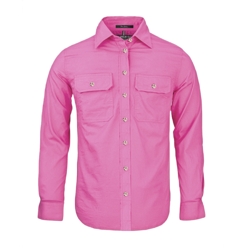 WORKWEAR, SAFETY & CORPORATE CLOTHING SPECIALISTS Pilbara Women's Open Front L/S Shirt