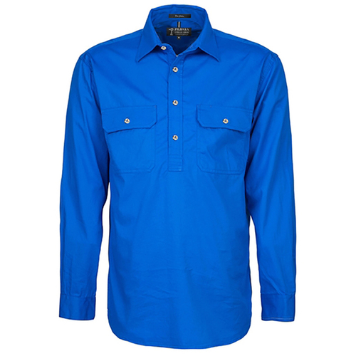 WORKWEAR, SAFETY & CORPORATE CLOTHING SPECIALISTS - Men’s Pilbara Heavy Weight Closed Front L/S Shirt