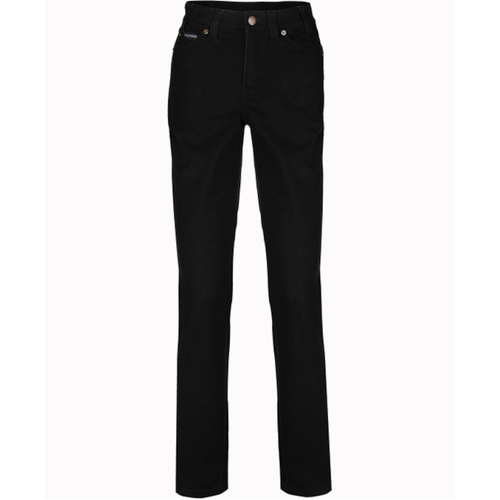 WORKWEAR, SAFETY & CORPORATE CLOTHING SPECIALISTS - Ladies Cotton Stretch Jean Mid Rise - Straight Leg - Classic Fit