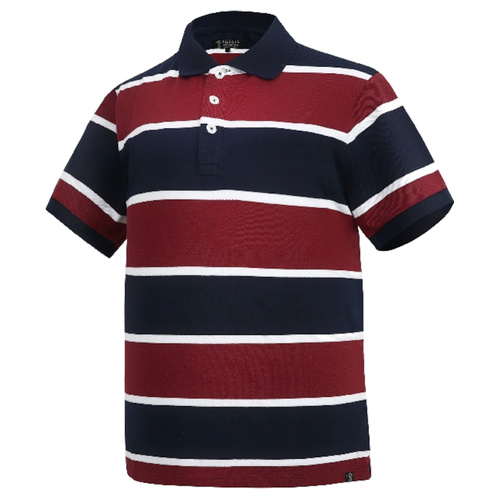 WORKWEAR, SAFETY & CORPORATE CLOTHING SPECIALISTS DISCONTINUED - Pilbara Mens Y/D Striped Polo