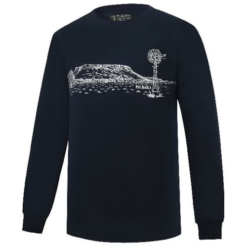 WORKWEAR, SAFETY & CORPORATE CLOTHING SPECIALISTS DISCONTINUED - Pilbara Mens T-Shirt Long Sleeve