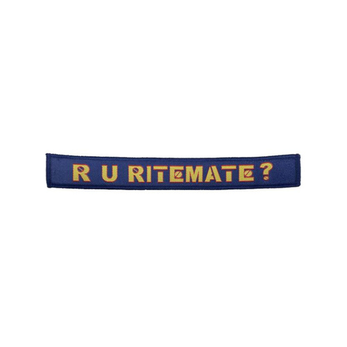 WORKWEAR, SAFETY & CORPORATE CLOTHING SPECIALISTS - RMRU Woven Badge