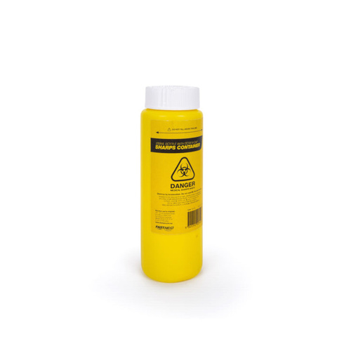 WORKWEAR, SAFETY & CORPORATE CLOTHING SPECIALISTS - Sharps Container, Plastic, 250Ml, Yellow