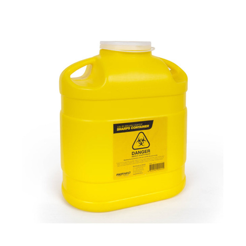 WORKWEAR, SAFETY & CORPORATE CLOTHING SPECIALISTS - Sharps Container, Plastic, 5L, Yellow