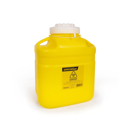 WORKWEAR, SAFETY & CORPORATE CLOTHING SPECIALISTS - Sharps Container, Plastic, 12L, Yellow
