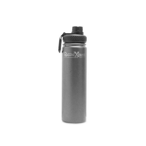 WORKWEAR, SAFETY & CORPORATE CLOTHING SPECIALISTS - STAINLESS STEEL VACUUM INSULATED THERMAL BOTTLE ??710ml ??GREY