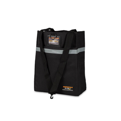 WORKWEAR, SAFETY & CORPORATE CLOTHING SPECIALISTS REUSABLE CANVAS CRIB TOTE ??300 x 140 x 400mm  ??BLACK  (NEW PRODUCT SEPT 2020)