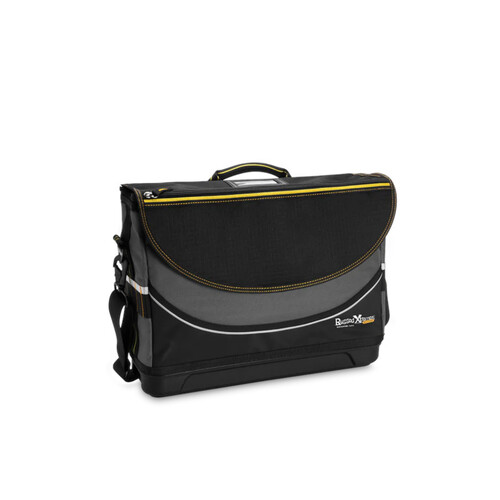 WORKWEAR, SAFETY & CORPORATE CLOTHING SPECIALISTS - SITE SATCHEL ??HARDBASE LAPTOP SATCHEL ??450 x 160 x 300mm ??19L ??1.9kg ??PCC