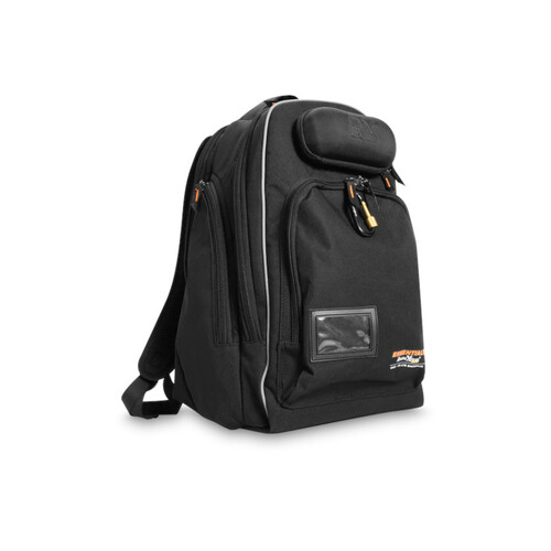 WORKWEAR, SAFETY & CORPORATE CLOTHING SPECIALISTS - PPE LAPTOP BACKPACK ??CANVAS ??400 x 320 x 550mm ??BLACK ??45L ??1.4kg