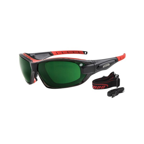 WORKWEAR, SAFETY & CORPORATE CLOTHING SPECIALISTS Genisys Plus Black Frame IR Shade 5 Lens