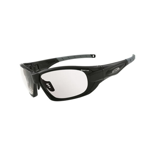 WORKWEAR, SAFETY & CORPORATE CLOTHING SPECIALISTS Genisys Black Gloss Frame Smart Vue (Photochromic) Lens