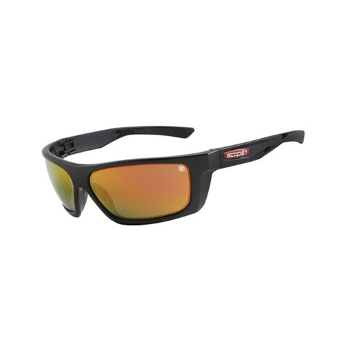 WORKWEAR, SAFETY & CORPORATE CLOTHING SPECIALISTS Flash Jet Black Frame Red Mirror