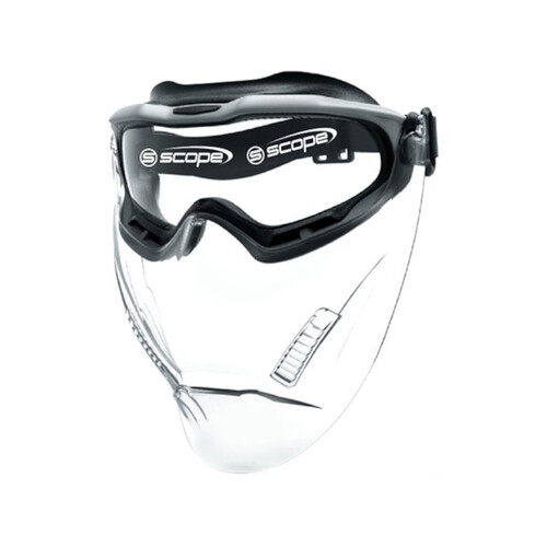 WORKWEAR, SAFETY & CORPORATE CLOTHING SPECIALISTS Spartan With Clear Visor/Grey Frame Titanium AF/AS Clear Lens