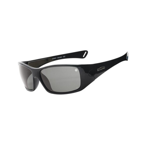 WORKWEAR, SAFETY & CORPORATE CLOTHING SPECIALISTS Street Walker Crystal Black Frame AF/AS Smoke Lens
