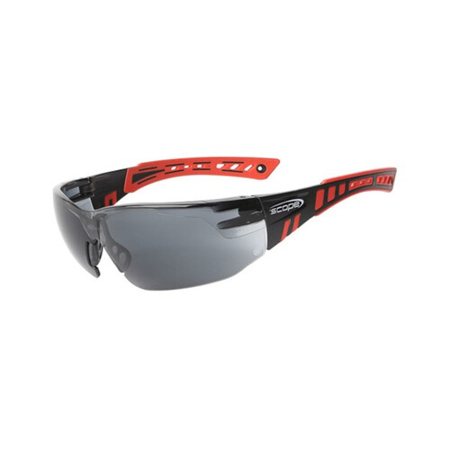 WORKWEAR, SAFETY & CORPORATE CLOTHING SPECIALISTS - Speed Red/Black Frame Titanium AF/AS Smoke Lens