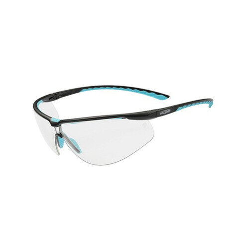 WORKWEAR, SAFETY & CORPORATE CLOTHING SPECIALISTS Air Flex Black/Blue Frame Clear AF/AS Lens