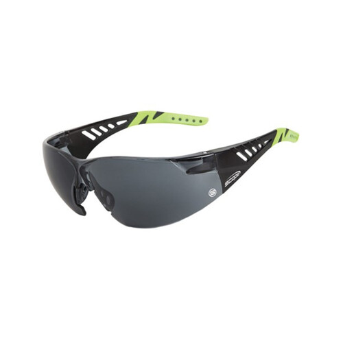 WORKWEAR, SAFETY & CORPORATE CLOTHING SPECIALISTS Biosphere Black/Lime Green Temple AF/AS Smoke Lens