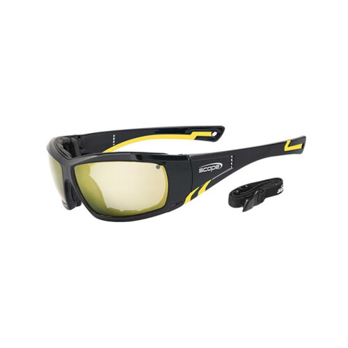 WORKWEAR, SAFETY & CORPORATE CLOTHING SPECIALISTS DISCONTINUED - Jet Stream Titanium AF/AS Amber Lens Inc Gasket + Strap