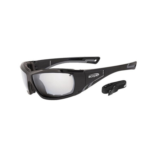 WORKWEAR, SAFETY & CORPORATE CLOTHING SPECIALISTS DISCONTINUED - Jet Stream Titanium AF/AS Clear Lens Inc Gasket + Strap