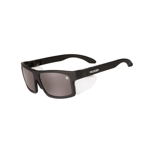 WORKWEAR, SAFETY & CORPORATE CLOTHING SPECIALISTS Cross Fit Frozen Blk Frame AF/AS Smoke Lens/Inc Spare X-Fit Temples