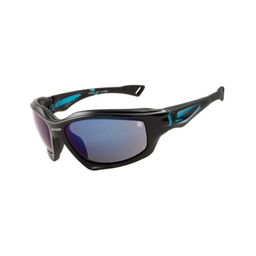 WORKWEAR, SAFETY & CORPORATE CLOTHING SPECIALISTS Beast Black Frame Blue Mirror Lens