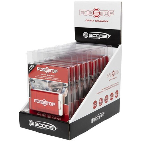 WORKWEAR, SAFETY & CORPORATE CLOTHING SPECIALISTS Fog Stop Optix Shammy / Display Box 10 Pack