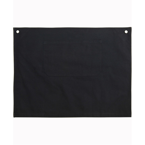 WORKWEAR, SAFETY & CORPORATE CLOTHING SPECIALISTS Cotton Canvas Short Waist Apron - Black - One Size