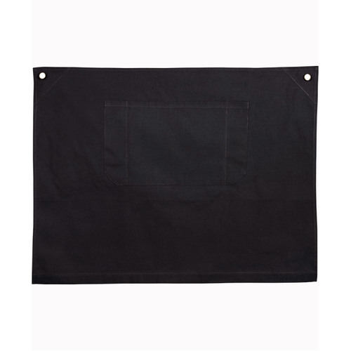 WORKWEAR, SAFETY & CORPORATE CLOTHING SPECIALISTS Cotton Canvas Short Waist Apron - Charcoal - One Size