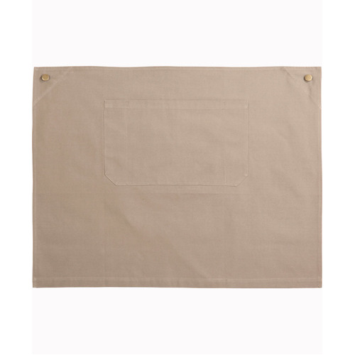 WORKWEAR, SAFETY & CORPORATE CLOTHING SPECIALISTS Cotton Canvas Short Waist Apron - Khaki - One Size