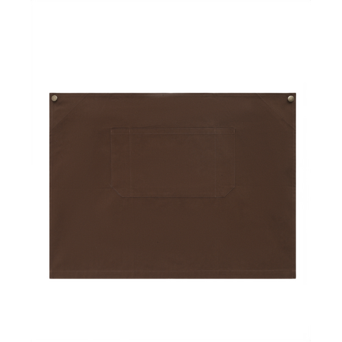 WORKWEAR, SAFETY & CORPORATE CLOTHING SPECIALISTS Cotton Canvas Short Waist Apron - Walnut - One Size