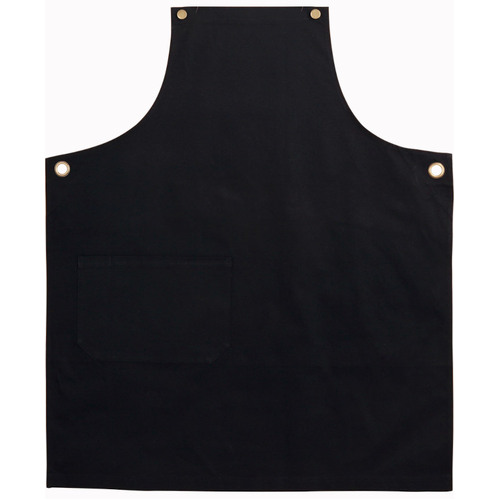 WORKWEAR, SAFETY & CORPORATE CLOTHING SPECIALISTS - Canvas Bib Apron - Black - One Size