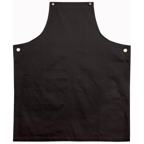 WORKWEAR, SAFETY & CORPORATE CLOTHING SPECIALISTS - Canvas Bib Apron - Charcoal - One Size
