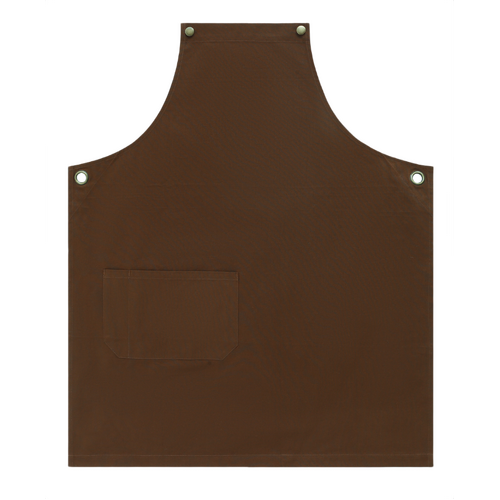 WORKWEAR, SAFETY & CORPORATE CLOTHING SPECIALISTS Canvas Bib Apron - Walnut - One Size