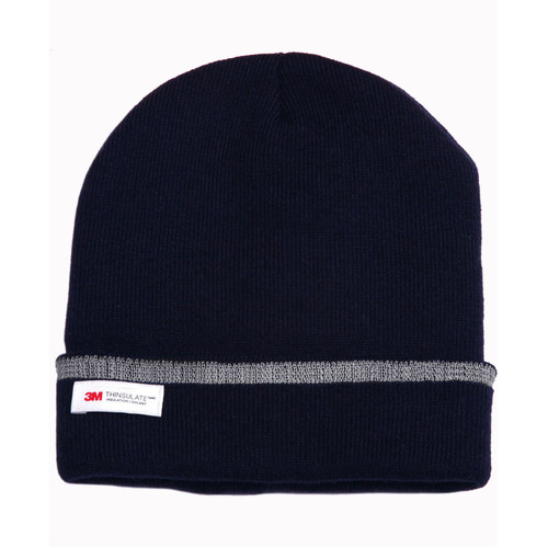 WORKWEAR, SAFETY & CORPORATE CLOTHING SPECIALISTS - 3M Insulated Beanie with Reflective stripe