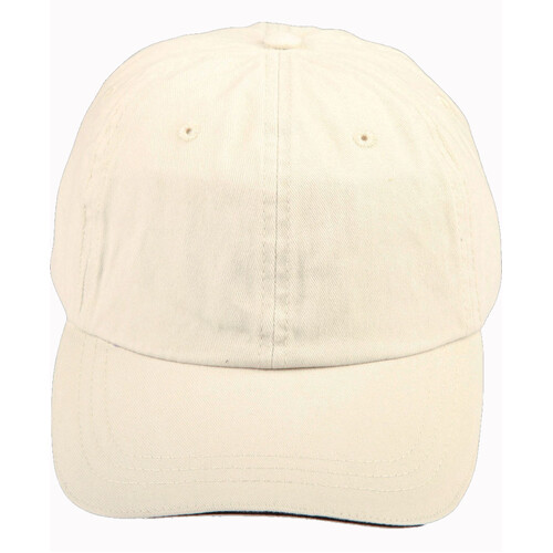 WORKWEAR, SAFETY & CORPORATE CLOTHING SPECIALISTS - Washed polo cotton unstructured cap sandwich cap