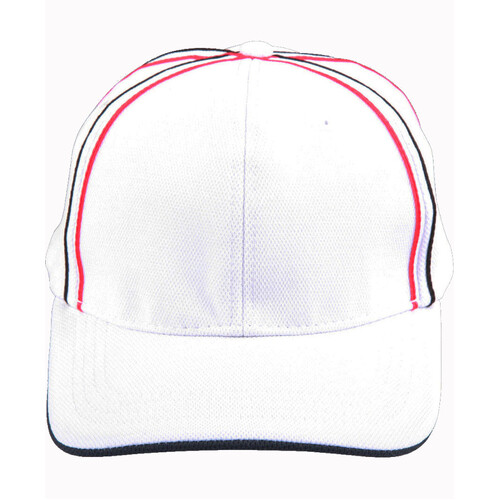 WORKWEAR, SAFETY & CORPORATE CLOTHING SPECIALISTS - Tri-color pique mesh structured cap