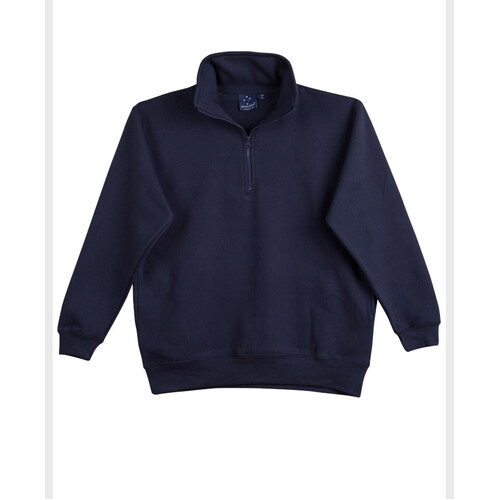 WORKWEAR, SAFETY & CORPORATE CLOTHING SPECIALISTS - 1/2 zip collar fleecy sweat