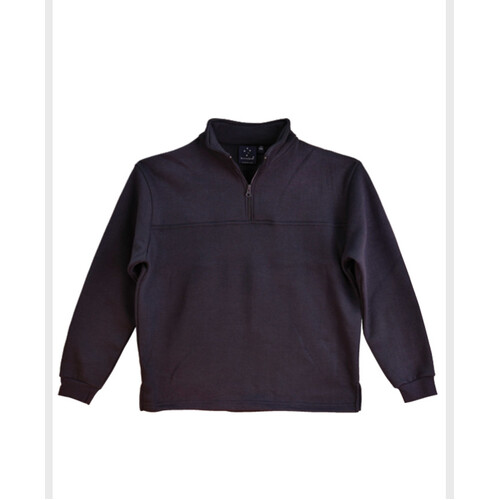 WORKWEAR, SAFETY & CORPORATE CLOTHING SPECIALISTS - Kid's 1/2 zip collar fleecy sweat