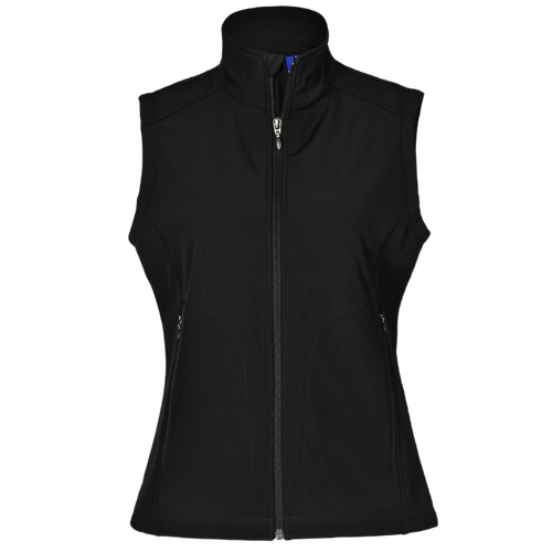 WORKWEAR, SAFETY & CORPORATE CLOTHING SPECIALISTS Ladies' Softshell Vest - Black - 22
