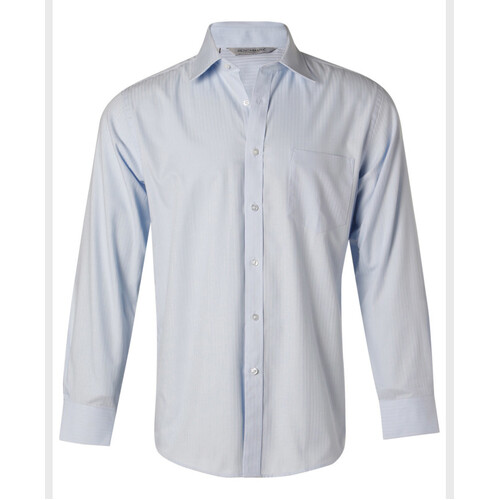 WORKWEAR, SAFETY & CORPORATE CLOTHING SPECIALISTS - Men's Pinpoint Oxford  L/S Shirt