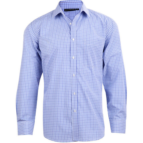 WORKWEAR, SAFETY & CORPORATE CLOTHING SPECIALISTS Men's Two Tone Check L/S Shirt