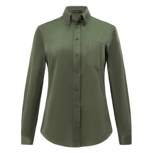 WORKWEAR, SAFETY & CORPORATE CLOTHING SPECIALISTS - Ladies' Smart Casual Cotton Blend L/S Shirt