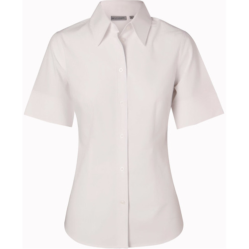 WORKWEAR, SAFETY & CORPORATE CLOTHING SPECIALISTS Women's Cotton/Poly Stretch S/S Shirt