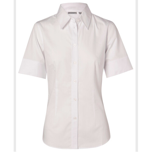 WORKWEAR, SAFETY & CORPORATE CLOTHING SPECIALISTS Women's Fine Twill S/S Shirt