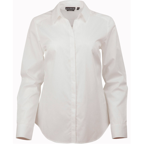 WORKWEAR, SAFETY & CORPORATE CLOTHING SPECIALISTS Ladies' Dobby Striped Taped L/S Shirt