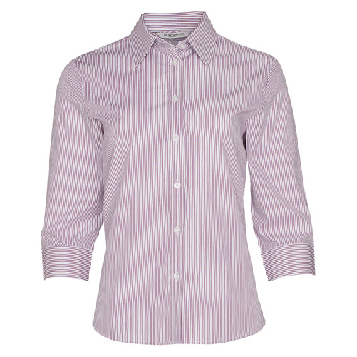 WORKWEAR, SAFETY & CORPORATE CLOTHING SPECIALISTS - Women's Balance Stripe 3/4 Sleeve Shirt