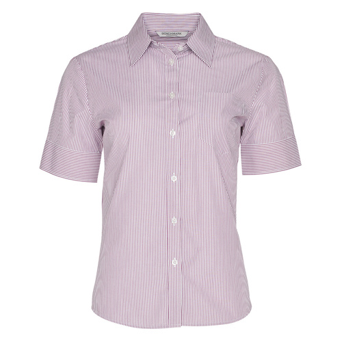 WORKWEAR, SAFETY & CORPORATE CLOTHING SPECIALISTS - Women's Balance Stripe Short Sleeve Shirt