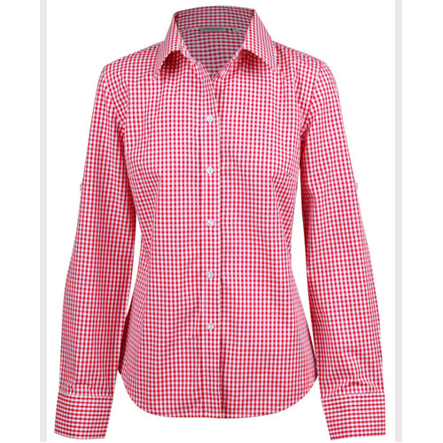 WORKWEAR, SAFETY & CORPORATE CLOTHING SPECIALISTS Ladies  Gingham Check Long Sleeve Shirt